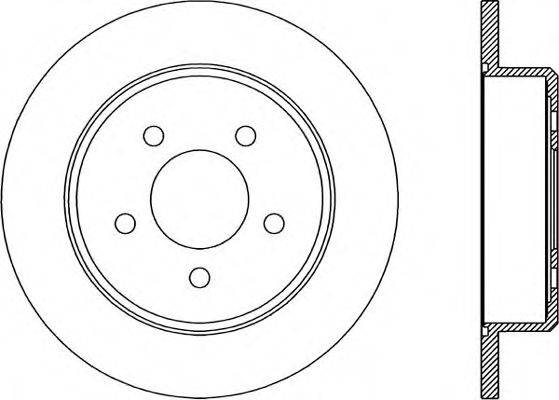 OPEN PARTS BDR197210 гальмівний диск