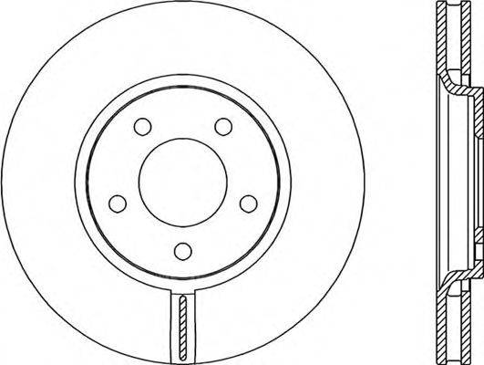 OPEN PARTS BDR198120 гальмівний диск