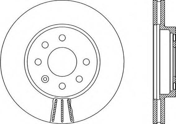 OPEN PARTS BDR198420 гальмівний диск