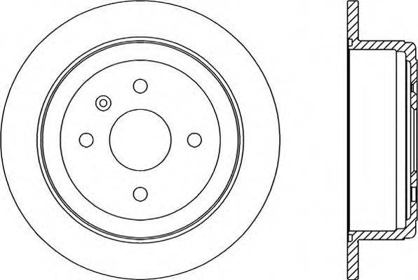 OPEN PARTS BDR201210 гальмівний диск