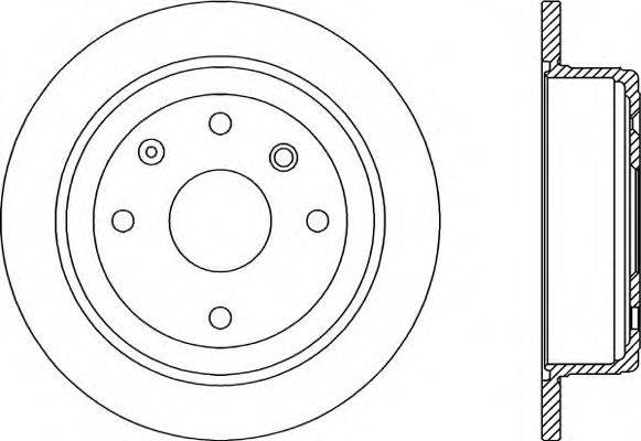 OPEN PARTS BDR202510 гальмівний диск