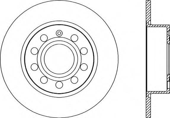 OPEN PARTS BDR202810 гальмівний диск