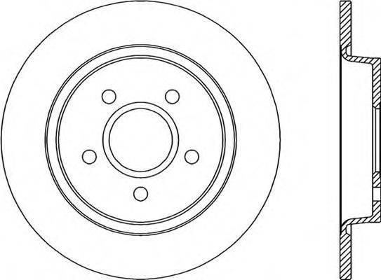 OPEN PARTS BDR203010 гальмівний диск