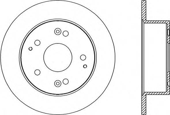 OPEN PARTS BDR203810 гальмівний диск