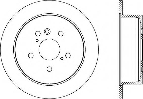 OPEN PARTS BDR204910 гальмівний диск