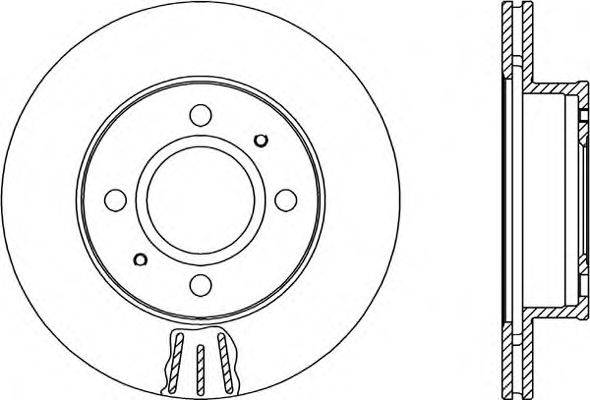 OPEN PARTS BDR205620 гальмівний диск