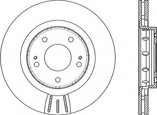 OPEN PARTS BDR208720 гальмівний диск