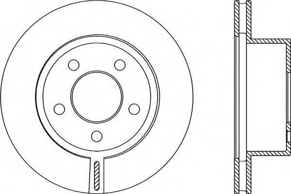 OPEN PARTS BDR208920 гальмівний диск