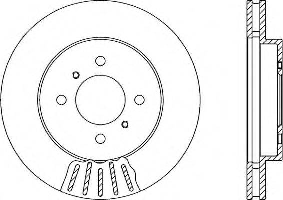 OPEN PARTS BDR212320 гальмівний диск