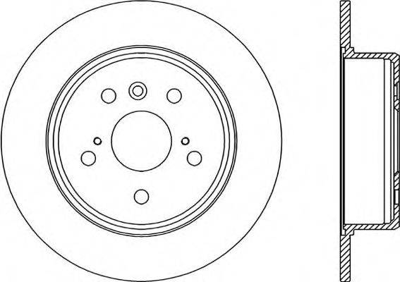 OPEN PARTS BDR218710 гальмівний диск