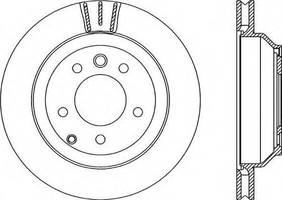 OPEN PARTS BDR219520 гальмівний диск