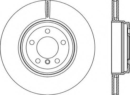 OPEN PARTS BDR222220 гальмівний диск