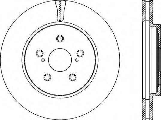 OPEN PARTS BDR223820 гальмівний диск