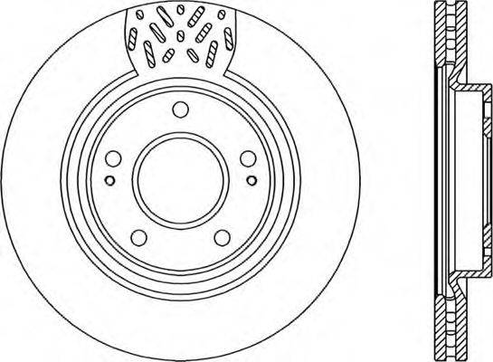 OPEN PARTS BDR228120 гальмівний диск