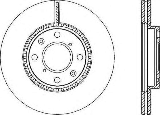 OPEN PARTS BDR228320 гальмівний диск