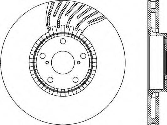 OPEN PARTS BDR228420 гальмівний диск