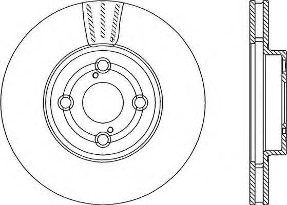 OPEN PARTS BDR229020 гальмівний диск