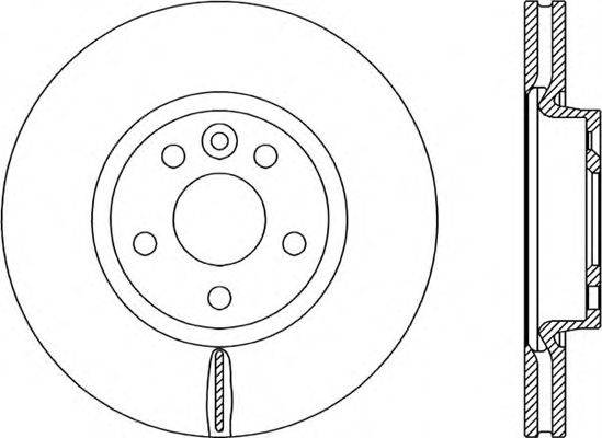 OPEN PARTS BDR230420 гальмівний диск