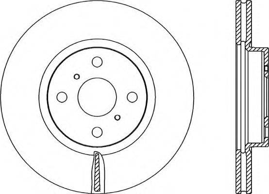 OPEN PARTS BDR231620 гальмівний диск