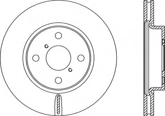 OPEN PARTS BDR231720 гальмівний диск