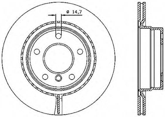 OPEN PARTS BDR233420 гальмівний диск