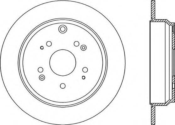 OPEN PARTS BDR234310 гальмівний диск