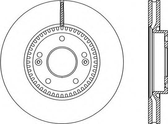 OPEN PARTS BDR235120 гальмівний диск