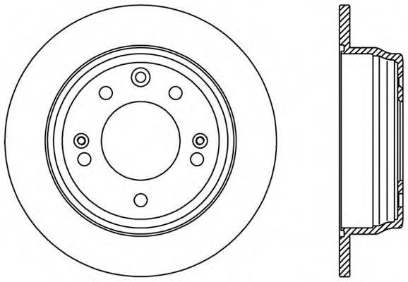 OPEN PARTS BDR240910 гальмівний диск