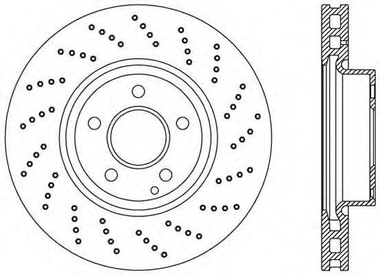 OPEN PARTS BDR241925 гальмівний диск