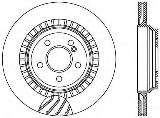 OPEN PARTS BDR242120 гальмівний диск