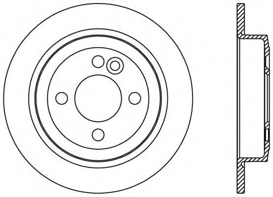 OPEN PARTS BDR243010 гальмівний диск