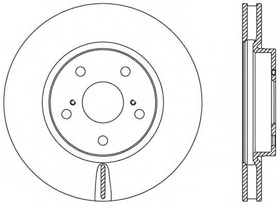 OPEN PARTS BDR246220 гальмівний диск