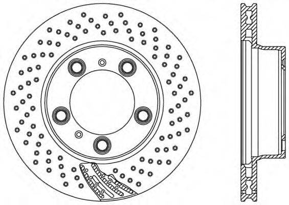 OPEN PARTS BDR250125 гальмівний диск