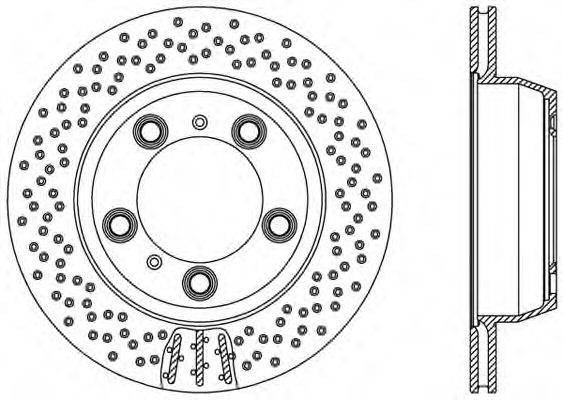 OPEN PARTS BDR250225 гальмівний диск