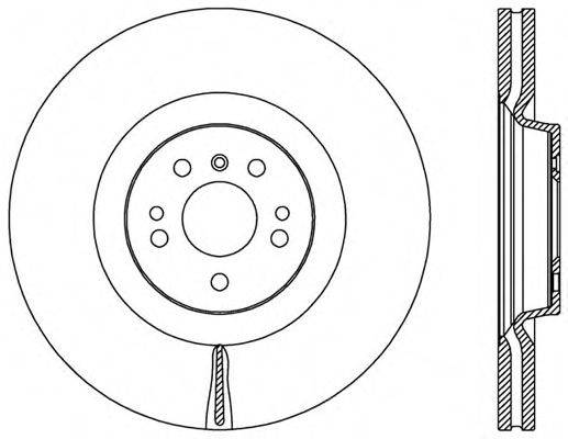 OPEN PARTS BDR252220 гальмівний диск