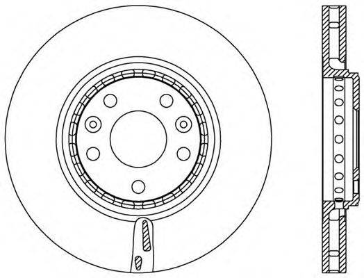 OPEN PARTS BDR254720 гальмівний диск