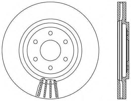 OPEN PARTS BDR254920 гальмівний диск