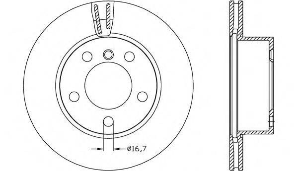 OPEN PARTS BDR262120 гальмівний диск