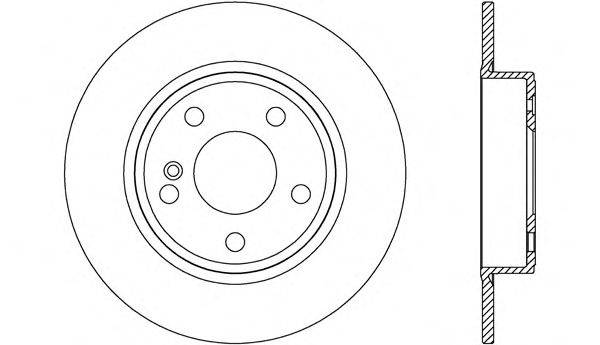 OPEN PARTS BDR264210 гальмівний диск