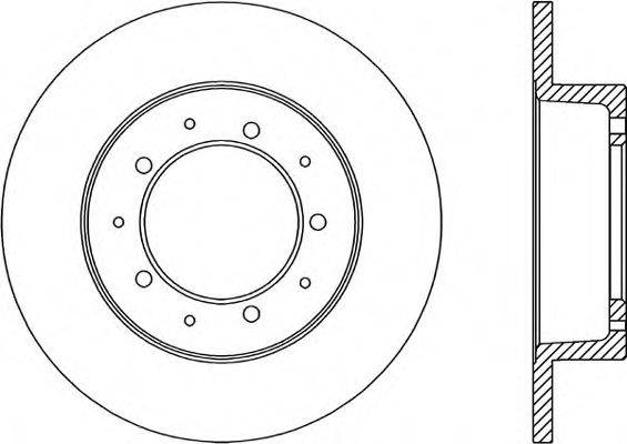 OPEN PARTS BDA106110 гальмівний диск