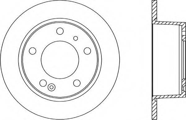 OPEN PARTS BDA111010 гальмівний диск