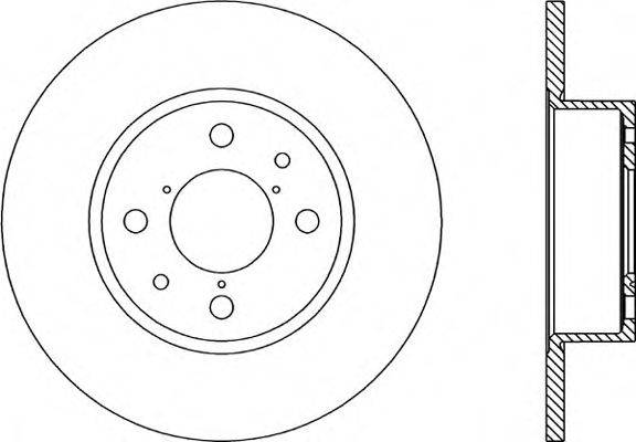 OPEN PARTS BDA113710 гальмівний диск