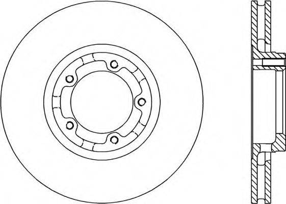 OPEN PARTS BDA118220 гальмівний диск