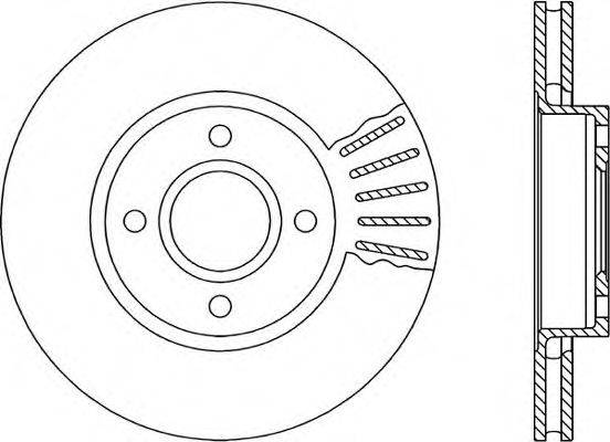 OPEN PARTS BDA119020 гальмівний диск