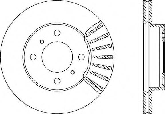 OPEN PARTS BDA134820 гальмівний диск