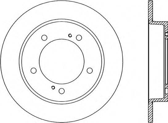 OPEN PARTS BDA149810 гальмівний диск