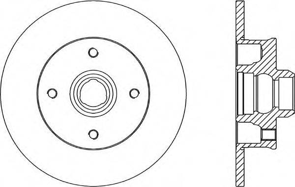 OPEN PARTS BDA158310 гальмівний диск