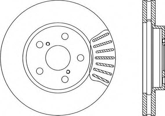 OPEN PARTS BDA172720 гальмівний диск