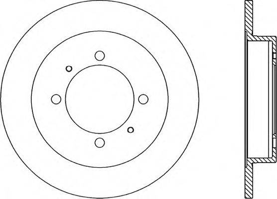 OPEN PARTS BDA173510 гальмівний диск