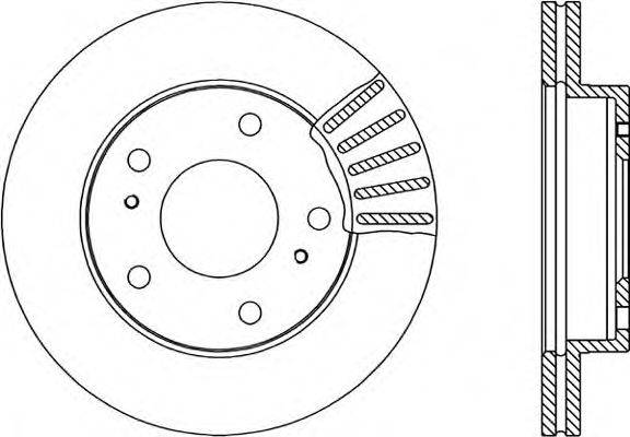 OPEN PARTS BDA180120 гальмівний диск